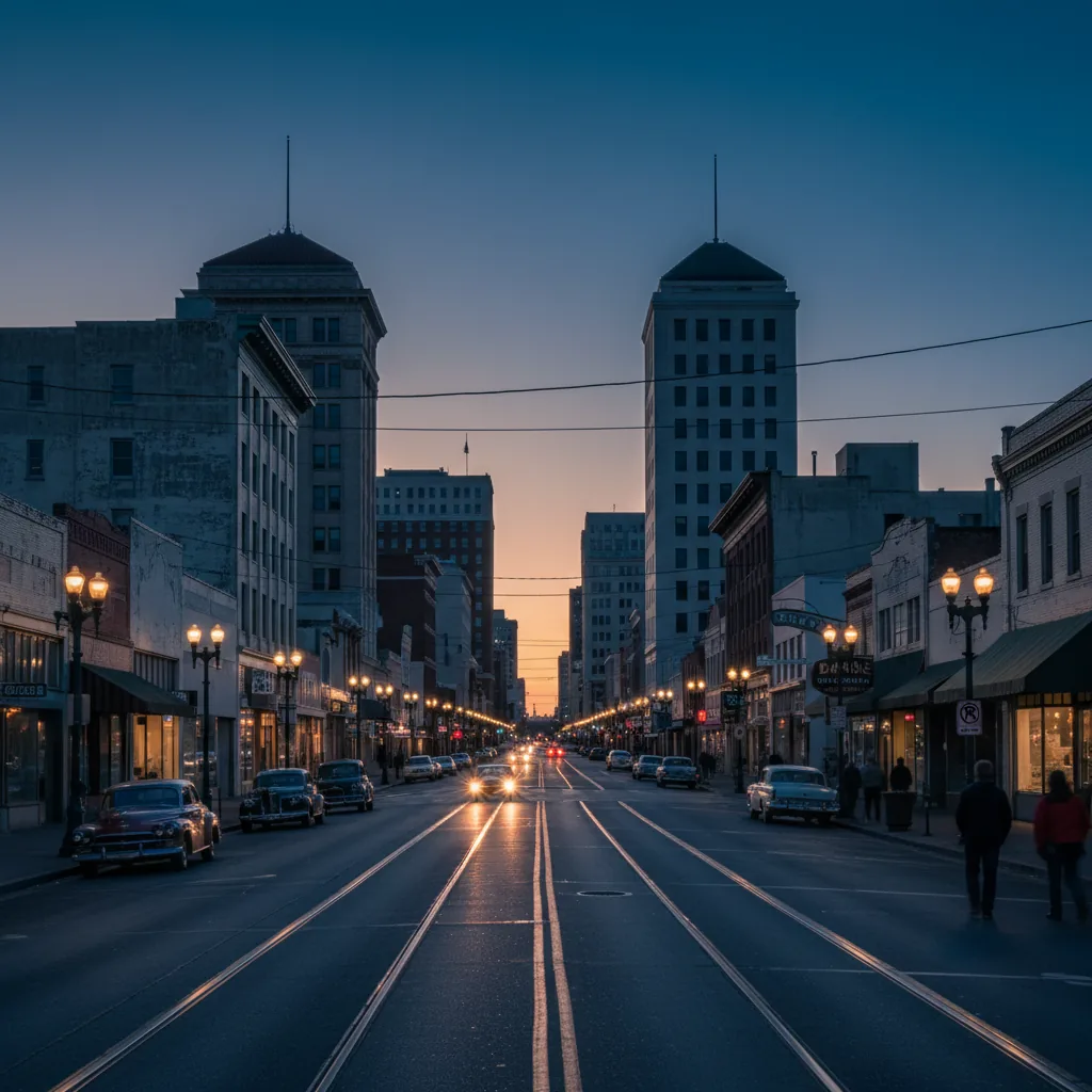 Stockton, CA business district